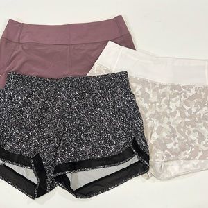 Athleta Women's Shorts in Black, White, and Purple